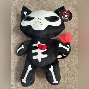 Emily the Strange plush doll, 8” Sabbath Cat NWT